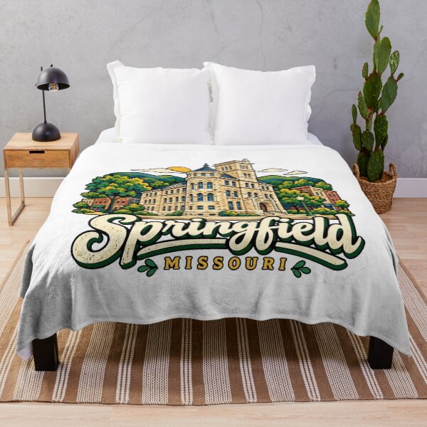 Item preview, Hand Drawn Springfield Missouri Travel Souvenir Landmark Gift designed and sold by MichaeIRellov.