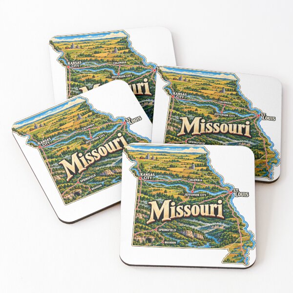 Item preview, Vintage Missouri Travel Souvenir Landmark Gift designed and sold by MichaeIRellov.