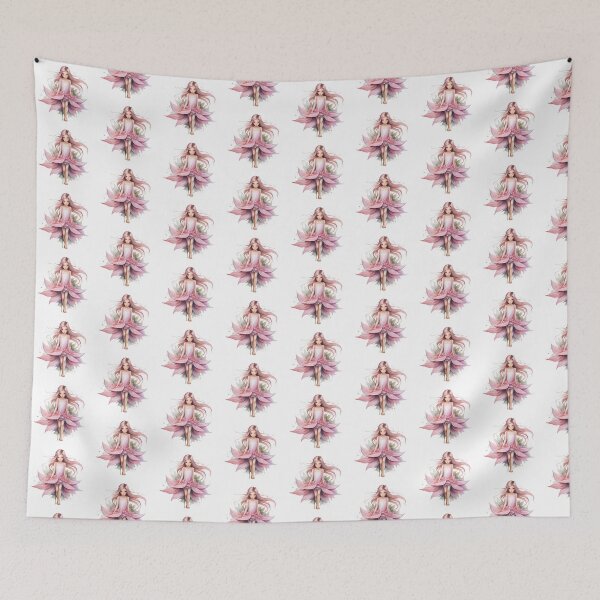 Item preview, Pink Lily Fairy | Elegant Floral Aesthetic Art designed and sold by Mandayartstudio.