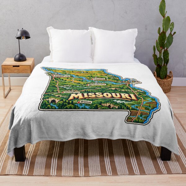 Item preview, Hand Drawn Missouri Travel Souvenir Landmark Gift designed and sold by MichaeIRellov.