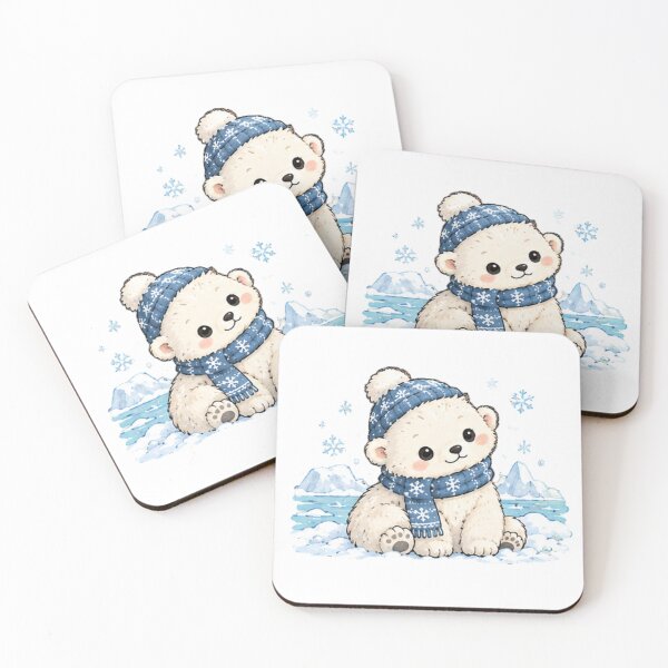 Item preview, Cute Winter Polar Bear designed and sold by MellowMunchkins.