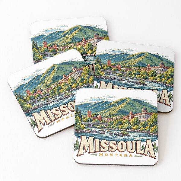 Item preview, Vintage Missoula Montana Travel Souvenir Landmark Gift designed and sold by MichaeIRellov.