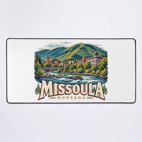 Item preview, Vintage Missoula Montana Travel Souvenir Landmark Gift designed and sold by MichaeIRellov.