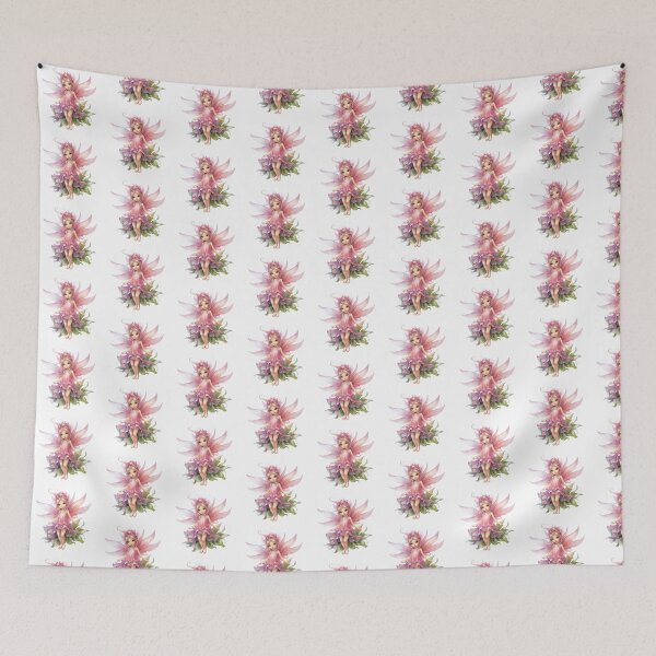 Item preview, Pink Lily Fairy | Elegant Floral Aesthetic Art designed and sold by Mandayartstudio.