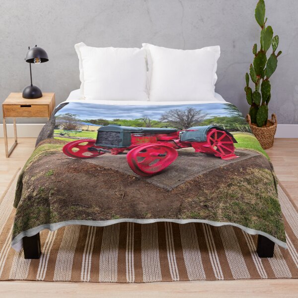 Item preview, Old red and green tractor designed and sold by FranWest.