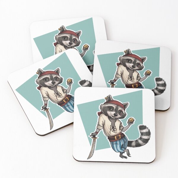 Item preview, Raccoon Pirate with Golden Coin designed and sold by Anson-Bella.