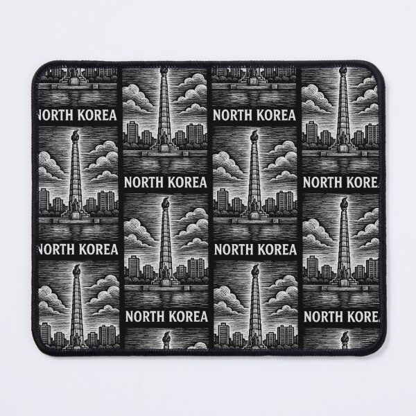 Item preview, North Korea Linocut Style  designed and sold by Thistle-TShop.