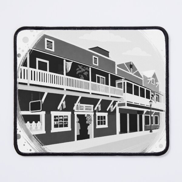Item preview, Historic Lahaina Town – Black and White Maui Hawaii Street Art designed and sold by GeEeN.