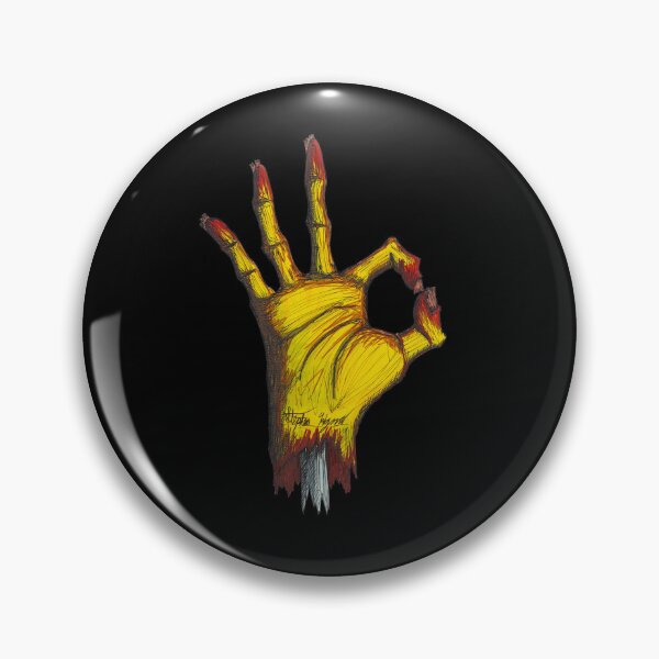 Item preview, Okay Scar-E-Moji (Original Edition) Severed Hand Horror Emoji designed and sold by Grimmlar.