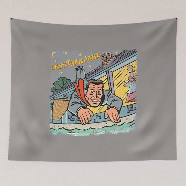 Item preview, LESS THAN JAKE Hello Rockview Skater Man-23 designed and sold by DeloreBauch.