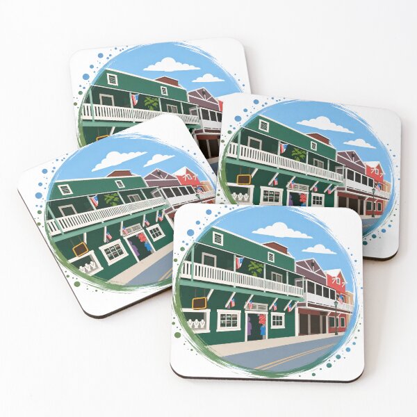 Item preview, Historic Lahaina Town – Colorful Maui Hawaii Street designed and sold by GeEeN.