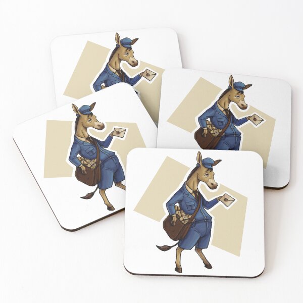 Item preview, Donkey Postman Delivering Vintage Mail designed and sold by Anson-Bella.