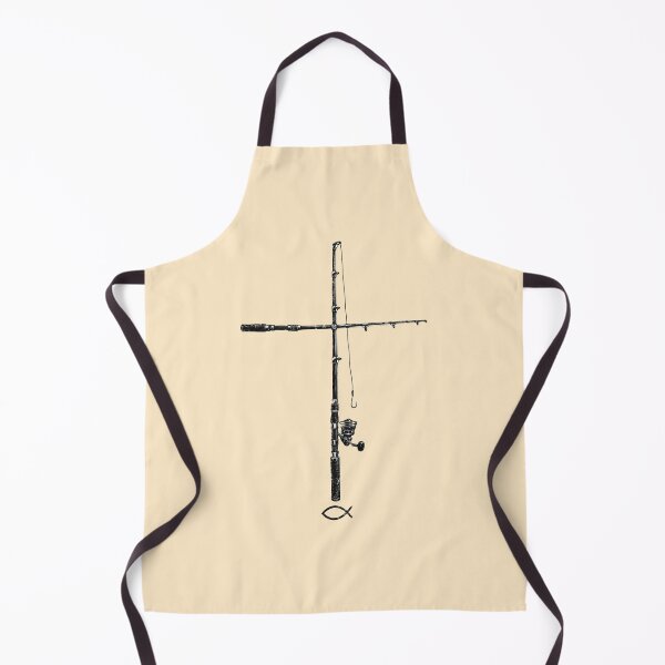 Item preview, Fisher Of Men Fishing Rod Cross Christian Fisherman designed and sold by Yellowriversss.