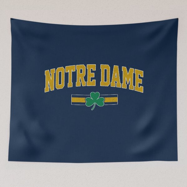 Item preview, Vintage Notre Dame Classic Distressed Shamrock Three Stripes Football designed and sold by Floral Vintage.