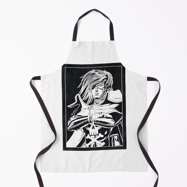 Item preview, CAPTAIN HARLOCK - Space Pirate Captain Harlock (Black and White) designed and sold by FamousWeirdosRB.