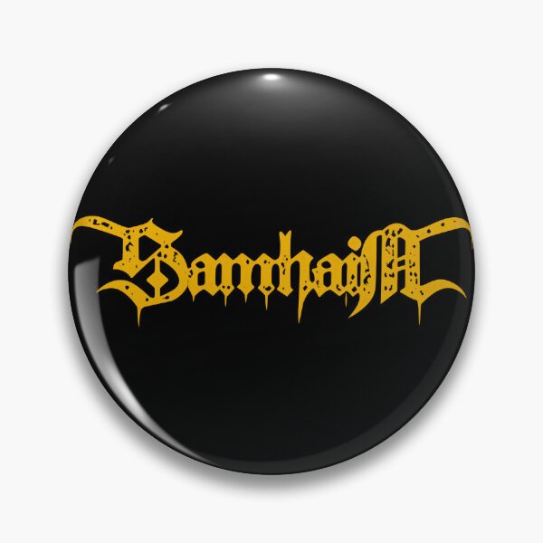 Item preview, Samhain Golden Gothic Band Logo designed and sold by AmaelCourt4.