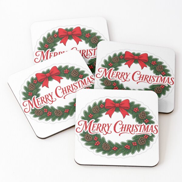Item preview, Merry Christmas Wreath Sticker designed and sold by kilat42.