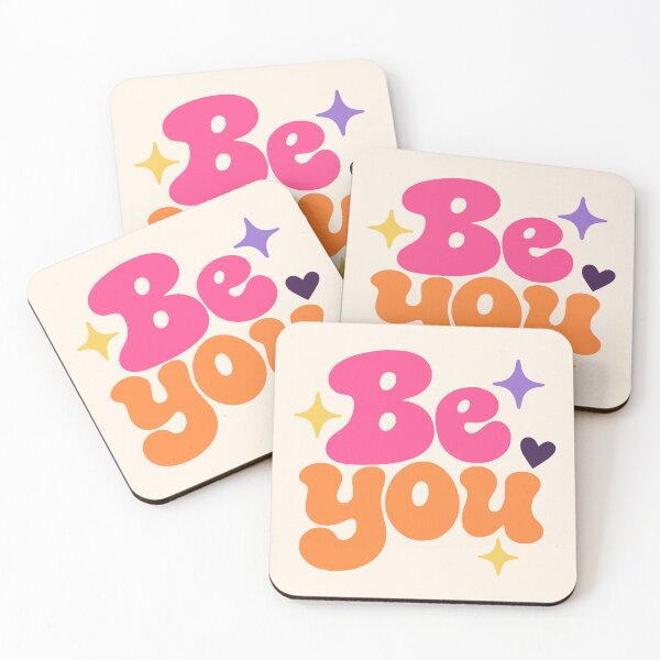 Item preview, Be You Colorful Retro Self Love Typography designed and sold by MavtM.
