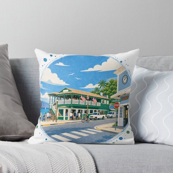 Item preview, Paseo marítimo histórico de Lahaina: arte de época de la ciudad costera de Maui, Hawái. designed and sold by GeEeN.