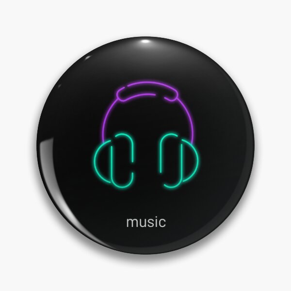 Item preview, Neon Headphones Music Minimalist Line Art⁠ designed and sold by Laura3700.