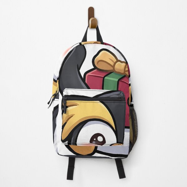 Item preview, Cute Christmas Rockhopper Penguin Holding a Gift Box designed and sold by pumsquare.