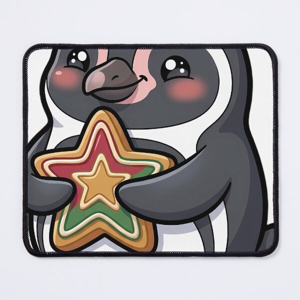 Item preview, Cute Christmas Humboldt Penguin Holding a Star Cookie designed and sold by pumsquare.