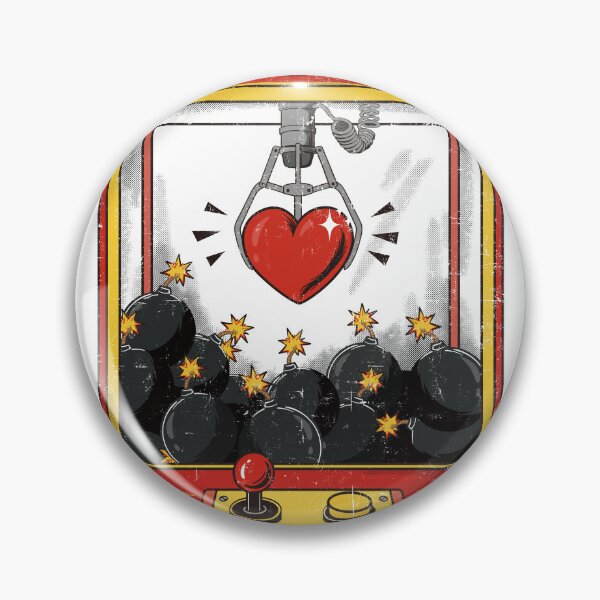 Item preview, Love Machine Retro Vintage Heart Claw Arcade Art designed and sold by Moody Critters.