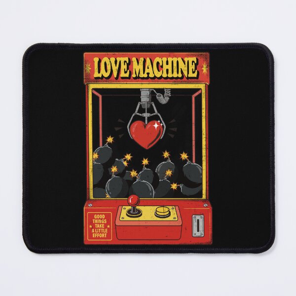 Item preview, Love Machine Retro Vintage Heart Claw Arcade Art designed and sold by Moody Critters.
