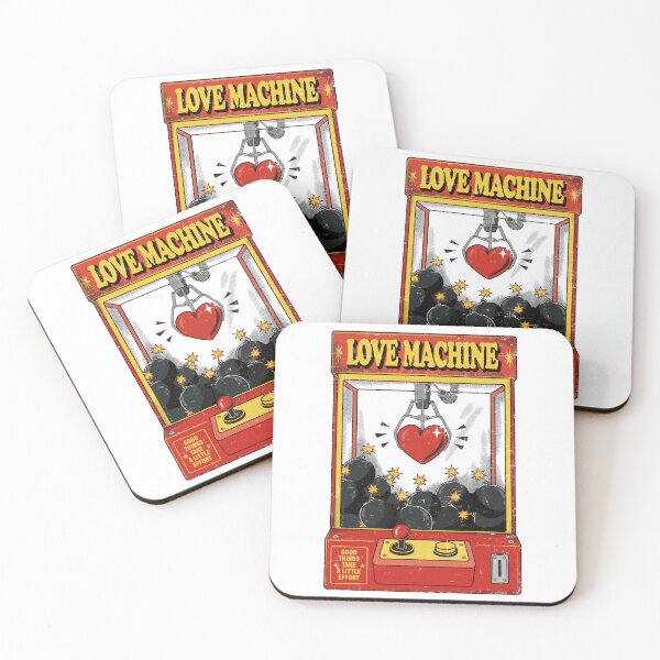 Item preview, Love Machine Retro Vintage Heart Claw Arcade Art designed and sold by Moody Critters.