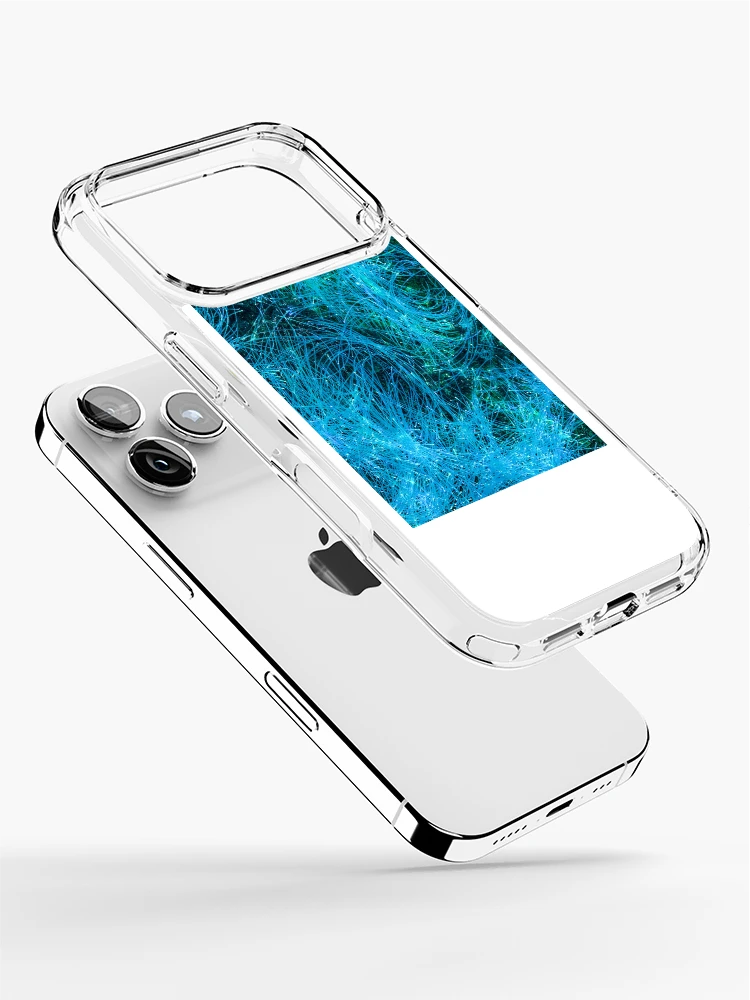 Thumbnail 2 of 5, iPhone Case, Turquoise Light Threads designed and sold by RamyElanwar.