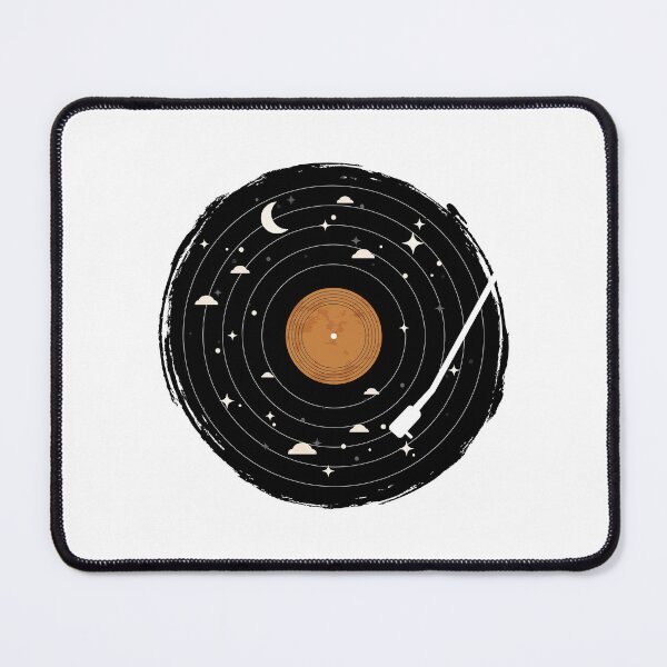 Item preview, Cosmic Space Vinyl Record Player Music Art designed and sold by artCreativeColony.