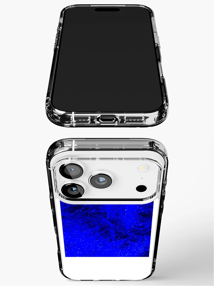 Thumbnail 3 of 5, iPhone Case, Electric Blue Threads designed and sold by RamyElanwar.