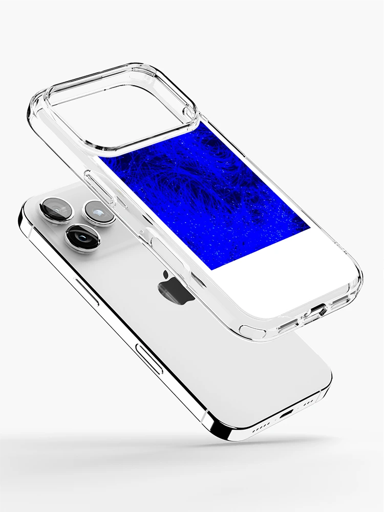 Thumbnail 2 of 5, iPhone Case, Electric Blue Threads designed and sold by RamyElanwar.
