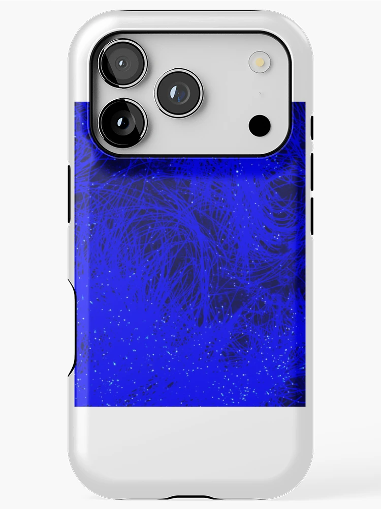 Thumbnail 1 of 4, iPhone Case, Electric Blue Threads designed and sold by RamyElanwar.