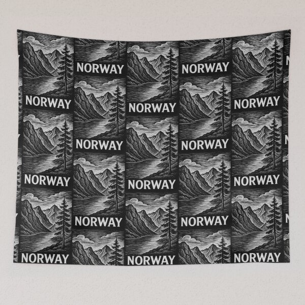 Item preview, Norway Linocut Style  designed and sold by Thistle-TShop.
