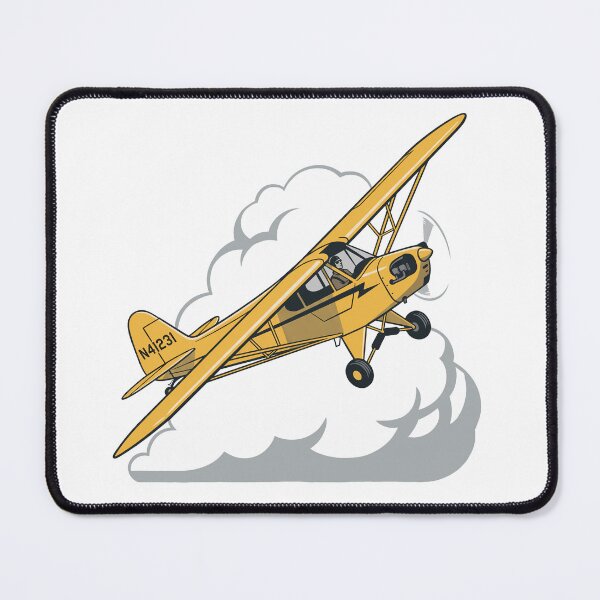 Item preview, The Retro Piper Cub Airplane Illustration designed and sold by Museum Of Non-Existing Art.