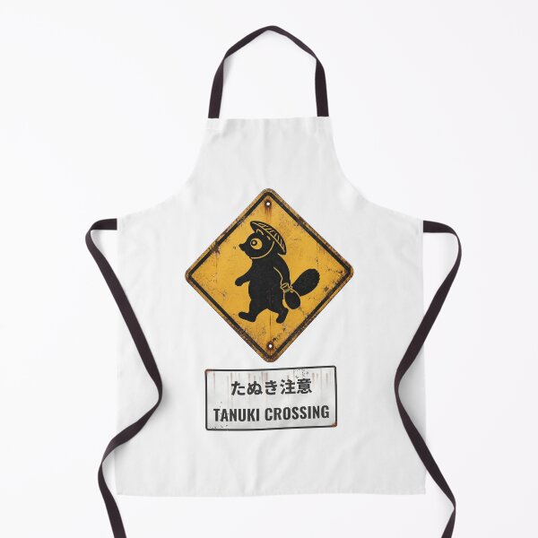 Item preview, Tanuki Crossing Japanese Road Sign with Japanese Text (Vintage Rusty) | Japan Warning Sign | Japanese Design designed and sold by JapanMemoir.