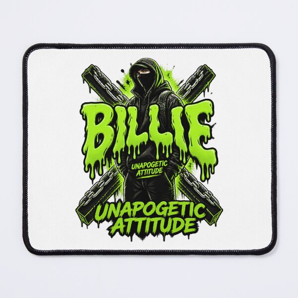 Item preview, Billie Aesthetic Neon Green Grunge Streetwear Graphic Design PERFECT GIFT FOR YOU AND FRIENDS designed and sold by mohammad-jo.