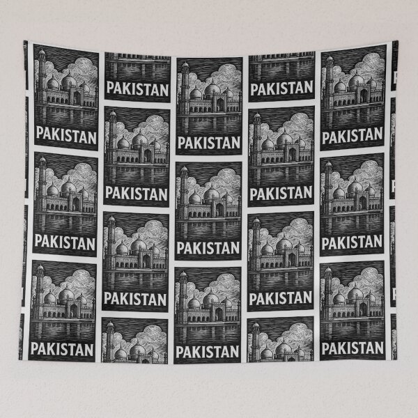 Item preview, Pakistan Linocut Style  designed and sold by Thistle-TShop.