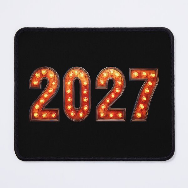Item preview, Vintage 2027 Marquee Light Typography Art designed and sold by colorful-white.