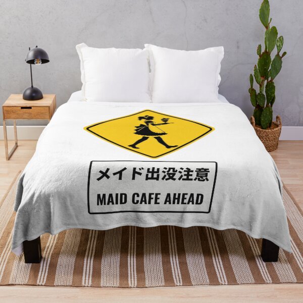 Item preview, Maid Cafe Ahead Japanese Road Sign with Japanese Text | Japan Warning Sign | Japanese Design designed and sold by JapanMemoir.