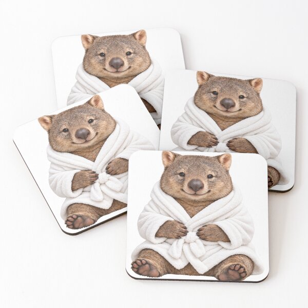 Item preview, Bathrobe Wombat designed and sold by Sillytoe.