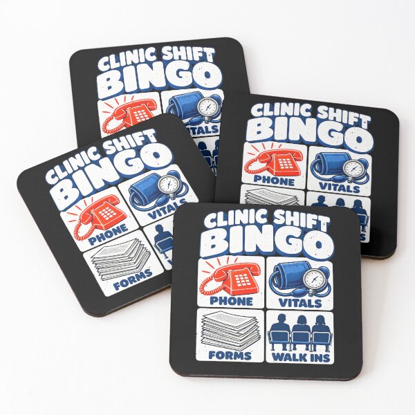Item preview, Clinic Work Bingo for Healthcare Staff designed and sold by elderberry.