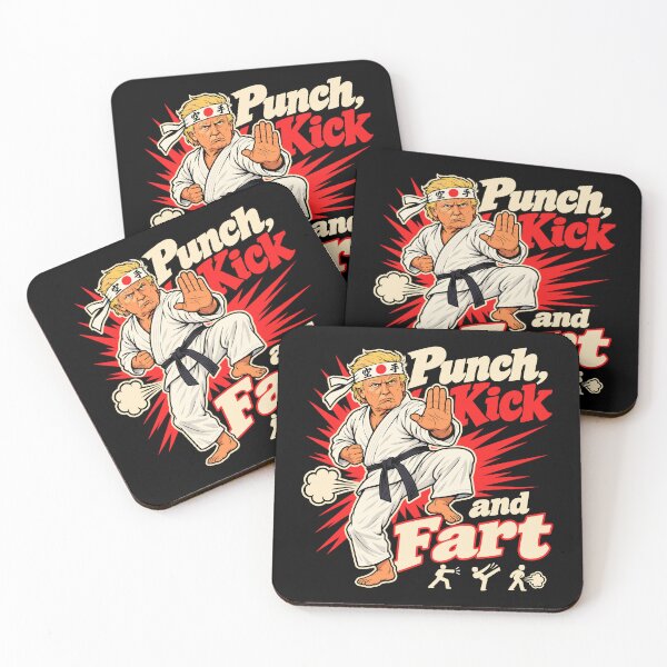 Item preview, Punch Kick and Fart Trump Karate designed and sold by Exerohuhic.