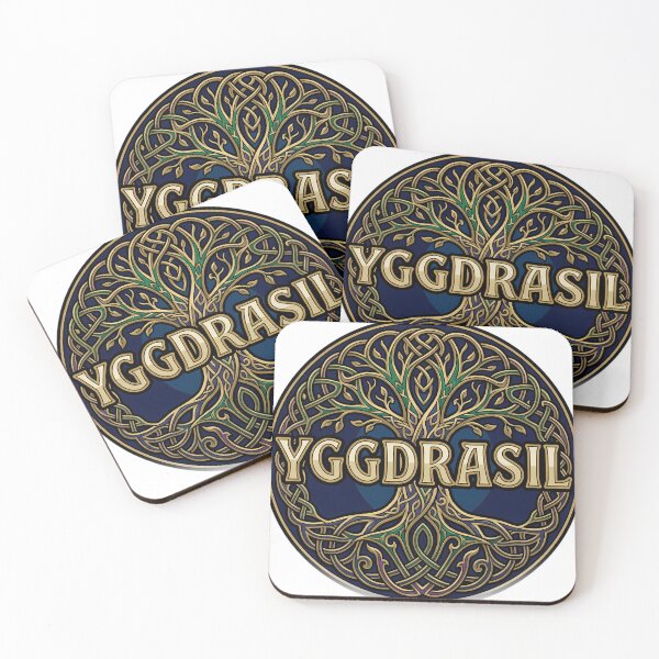 Item preview, Gothic Yggdrasil - Norse World Tree Knotwork Art designed and sold by IllumeInk.