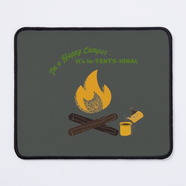 Item preview, I'm A Happy Camper It's Intentional Funny Camping Pun designed and sold by rnscreationsin.