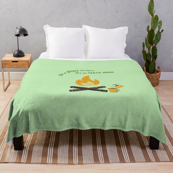Item preview, I'm A Happy Camper It's Intentional Funny Camping Pun designed and sold by rnscreationsin.