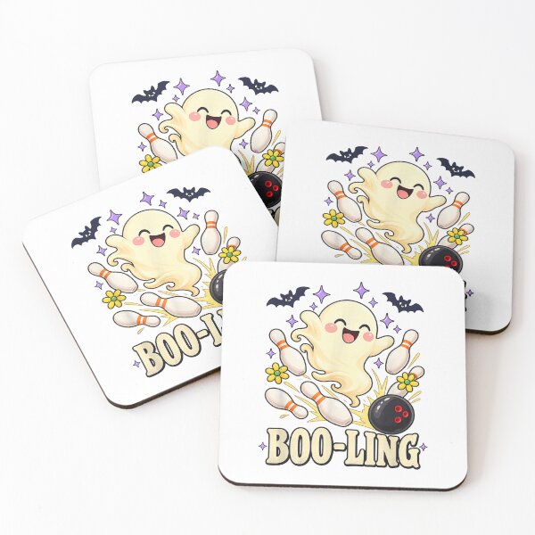 Item preview, Boo-Ling Cute Ghost Bowler Halloween Bowling Humor designed and sold by HenikaPonko.
