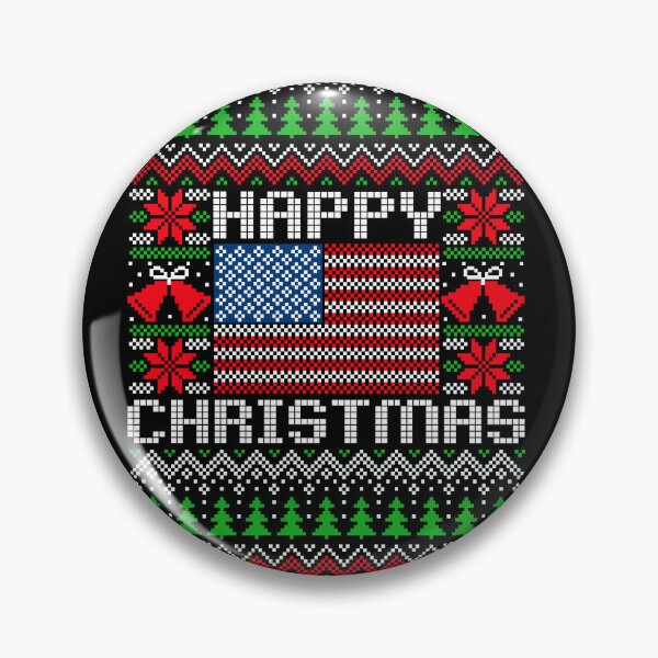 Item preview, Ugly Christmas Sweater Usa flag Happy Christmas designed and sold by mizam.