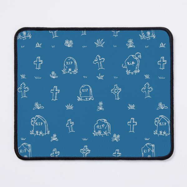 Item preview, Spooky Cemetery - Gravestones & Crosses Blue designed and sold by vaner-vaner.